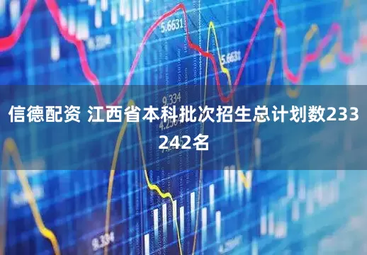 信德配资 江西省本科批次招生总计划数233242名